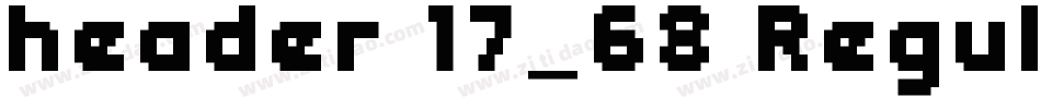 header 17_68 Regular字体转换